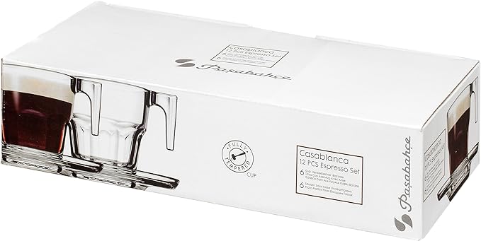 Pasabahce Casablanka Cup Saucer 70Ml 6Pcs Fully Tempered And Dishwasher Safe 95753 3 Pasabahce Casablanka Cup Saucer 70Ml 6Pcs Fully Tempered And Dishwasher Safe 95753