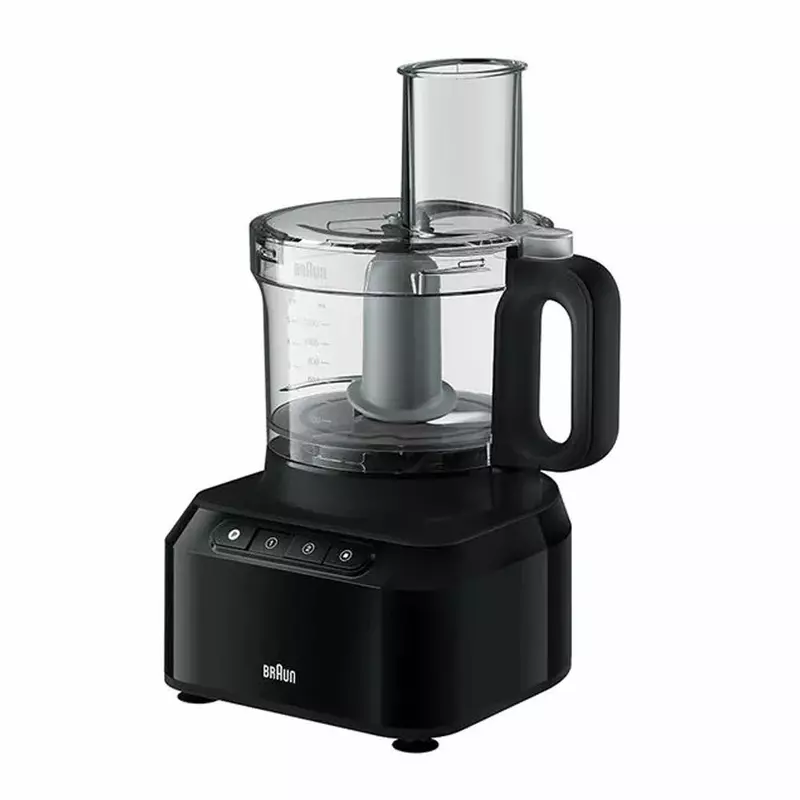 Braun Food Processor 7 Attachment , 800W, 2 Speeds, Pulse Function, 1.2L Capacity, Blender &Amp; Bowl 2L , Slicing And Grating Disc, Dough, Ice Crusher Blade, Fp301Ai-Fp3132Bk 4 Braun Food Processor 7 Attachment , 800W, 2 Speeds, Pulse Function, 1.2L Capacity, Blender &Amp; Bowl 2L , Slicing And Grating Disc, Dough, Ice Crusher Blade, Fp301Ai-Fp3132Bk