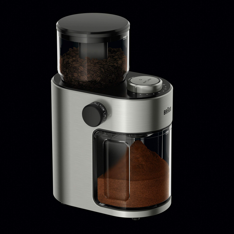 Braun Burr Grinder 500G 250W Stainless Steel Auto Off 9 Main Grind Settings &Amp; 6 Intermediate Kg701Ai-Kg7070 6 Braun Burr Grinder 500G 250W Stainless Steel Auto Off 9 Main Grind Settings &Amp; 6 Intermediate Kg701Ai-Kg7070