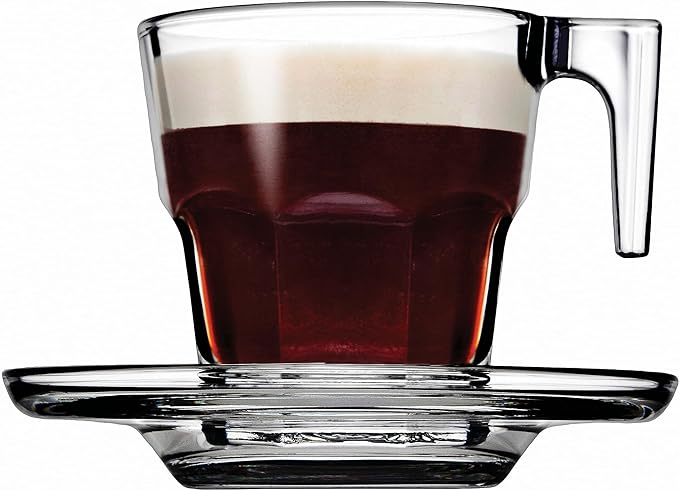 Pasabahce Casablanka Cup Saucer 70Ml 6Pcs Fully Tempered And Dishwasher Safe 95753 2 Pasabahce Casablanka Cup Saucer 70Ml 6Pcs Fully Tempered And Dishwasher Safe 95753