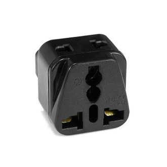 Tronic Black Adapter Plug IEC C14 10A 250V