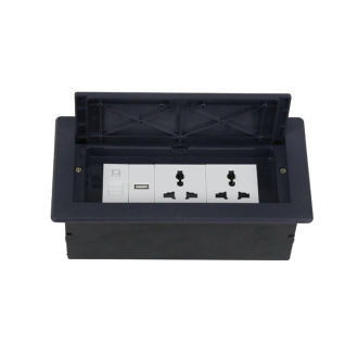 Tronic In Desk Socket 2G Universal + USB + RJ45 Data