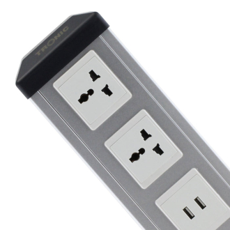 Tronic Pole Socket 2G Universal + 2 USB + 2 RJ45 Data