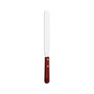 Tramontina Pastry Spatula Stainless Steel Blade 8" Red Polywood Treated Wood Handle 21161/178