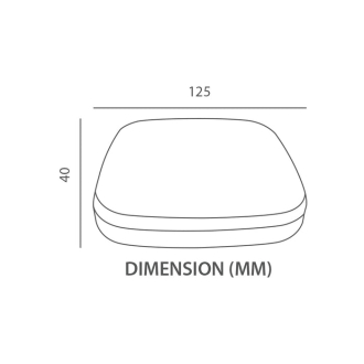 Tronic Square LED Ceiling Light 9 Watts