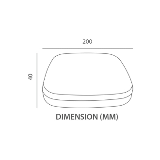 Tronic Square LED Ceiling Light 24 Watts