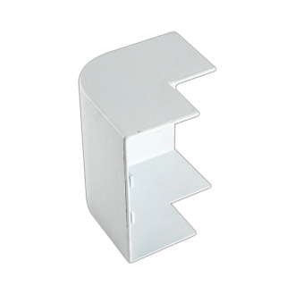 Tronic Compartment Trunking External Bend PVC 100mmx50mm