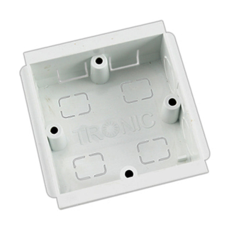 Tronic Compartment Trunking Single Box PVC 100mmx50mm