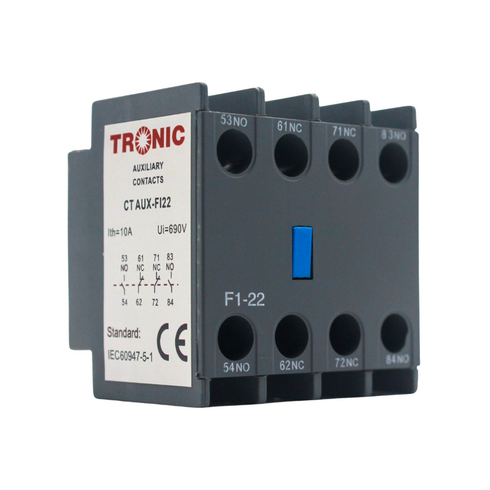 Tronic Auxiliary Contact Top Mount 2No+2Nc 3 Tronic Auxiliary Contact Top Mount 2No+2Nc