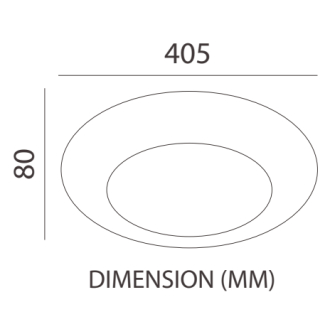 Tronic Modern LED 3 Changeable (3 Shades) Light KD 1925-WH
