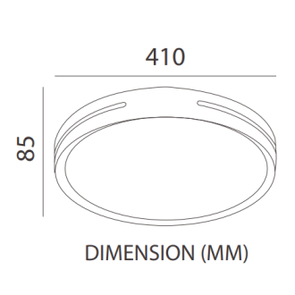 Tronic Round LED 3 Changeable (3 Shades) Light