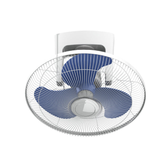 Tronic Oscillation Fan with Blue Metal Blade 16 Inch
