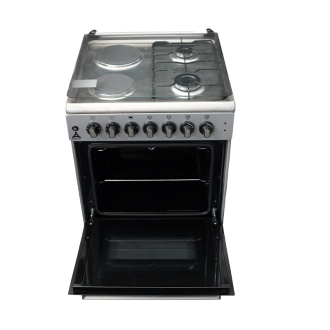 Delta Cookers 60x60cm Electric Oven & Grill 2 Gas 2 Electric Inox DGC-6022.I