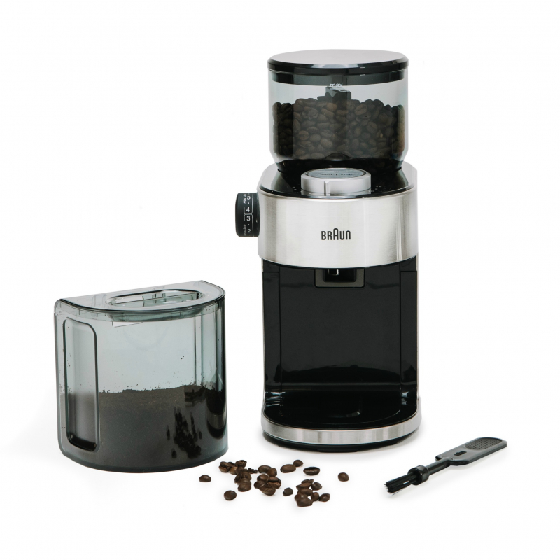 Braun Burr Grinder 500G 250W Stainless Steel Auto Off 9 Main Grind Settings &Amp; 6 Intermediate Kg701Ai-Kg7070 9 Braun Burr Grinder 500G 250W Stainless Steel Auto Off 9 Main Grind Settings &Amp; 6 Intermediate Kg701Ai-Kg7070