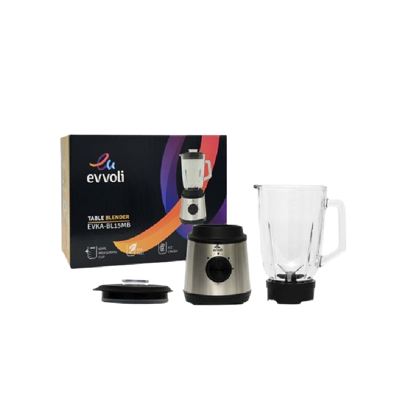 Evvoli Premium Table Blender 1.5L With Glass Jar 600W Evka-Bl15Mb 3 Evvoli Premium Table Blender 1.5L With Glass Jar 600W Evka-Bl15Mb