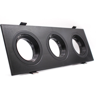 Tronic Three Way Rectangular GU10 Recessed Fitting