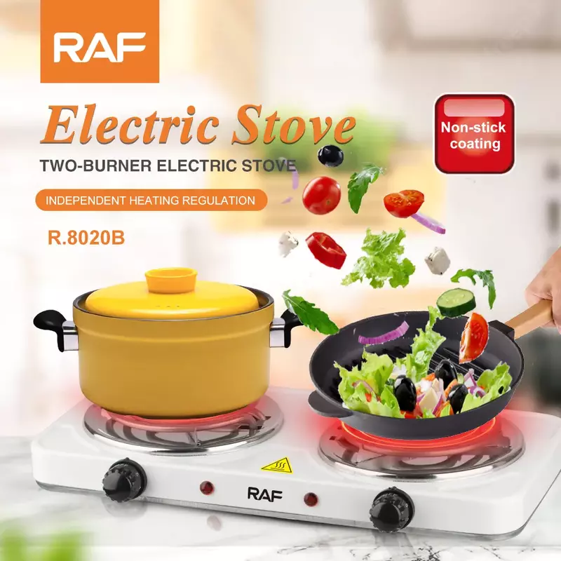 Raf Hotplate 1000W Double Coil, Uniform Heat, Simple Operation 8020B 5 Raf Hotplate 1000W Double Coil, Uniform Heat, Simple Operation 8020B