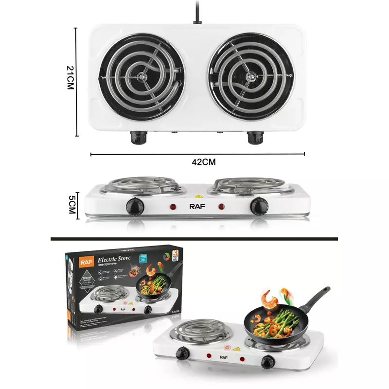 Raf Hotplate 1000W Double Coil, Uniform Heat, Simple Operation 8020B 3 Raf Hotplate 1000W Double Coil, Uniform Heat, Simple Operation 8020B