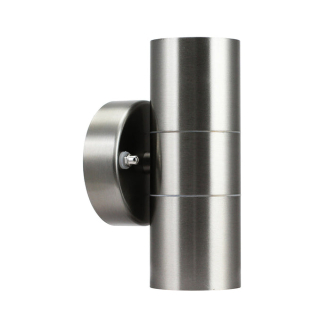 Tronic Up and Down Silver Cylindrical Wall Light