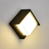 Tronic Black LED Wall Light Square