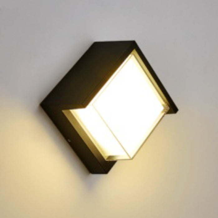 Tronic Black Led Wall Light Square 1 Tronic Black Led Wall Light Square