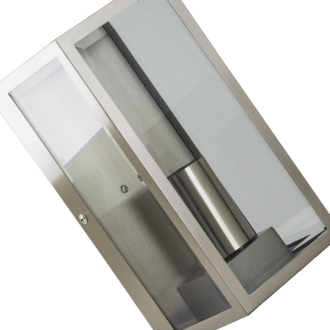 Tronic Stainless Steel Rectangular Cuboid Wall Light