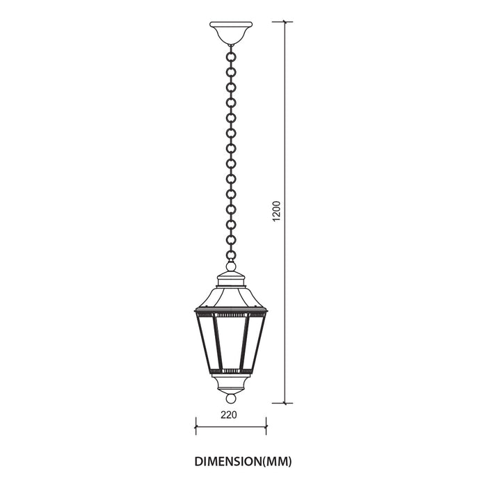 Tronic Ornamental Outdoor Hanging Lamp 2 Tronic Ornamental Outdoor Hanging Lamp