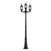 Tronic Ornamental Aluminum Bollard LL 906P-20-03-BK