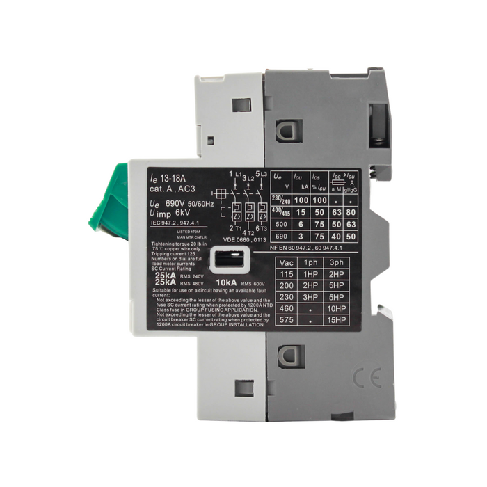 Tronic Motor Protection Circuit Breaker 13-18Amps 3 Tronic Motor Protection Circuit Breaker 13-18Amps