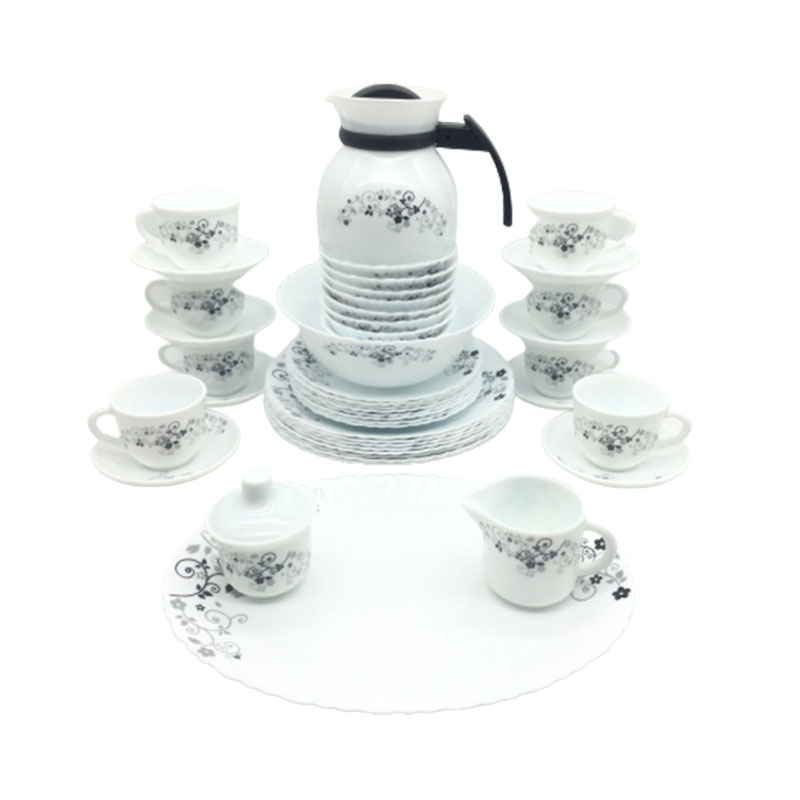 La Opala Dinner Set Mystrio Black Classique 47 Pieces Lm047 2 La Opala Dinner Set Mystrio Black Classique 47 Pieces Lm047