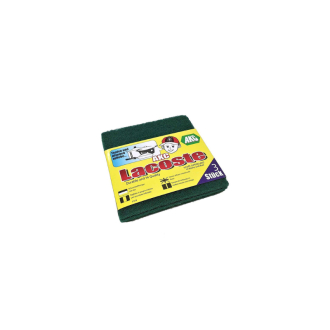 AKC Lacoste Scouring Pads 13x13cm Green 3pcs x120 Packs (Pack of 360Pcs)