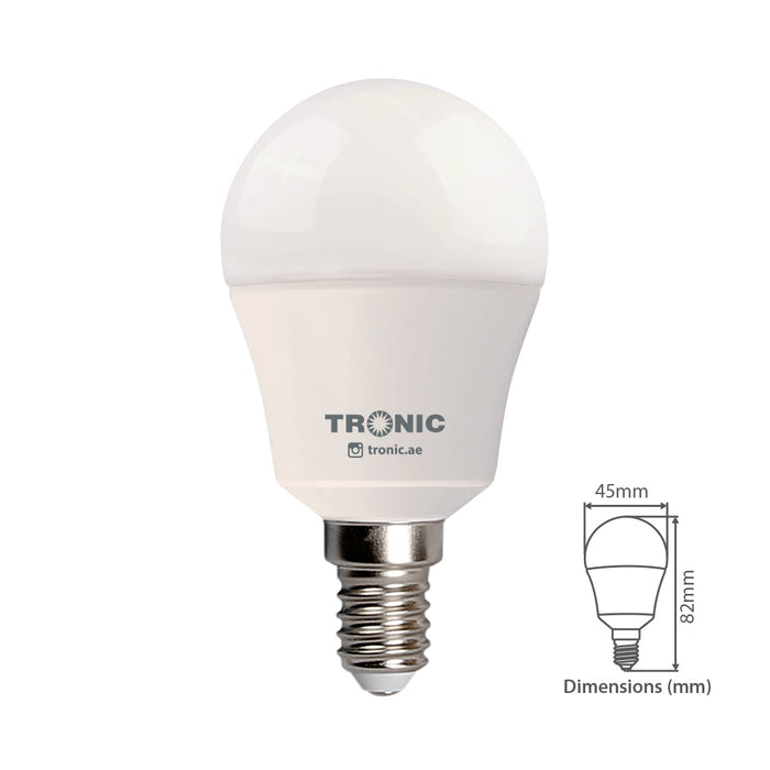 Tronic 6 Watts Golf Daylight Led E14 (Pin) Bulb 5 Tronic 6 Watts Golf Daylight Led E14 (Pin) Bulb