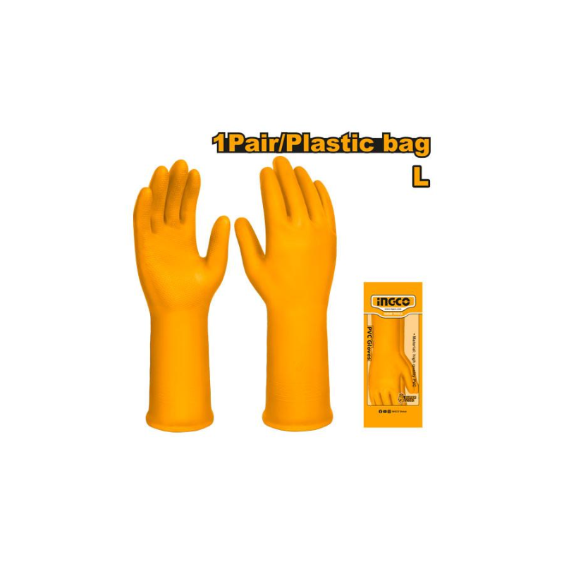 Ingco Pvc Hand Gloves L Size For Cleaning &Amp; Gardening Hgvp01 3 Ingco Pvc Hand Gloves L Size For Cleaning &Amp; Gardening Hgvp01