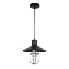 Tronic Black Vintage Pendant Glass Cage Light