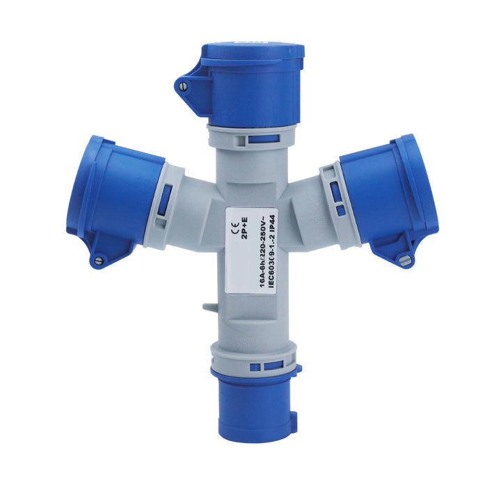 Tronic Industrial Plug And Socket 3-Pin 3 Way 16Amps 1 Tronic Industrial Plug And Socket 3-Pin 3 Way 16Amps