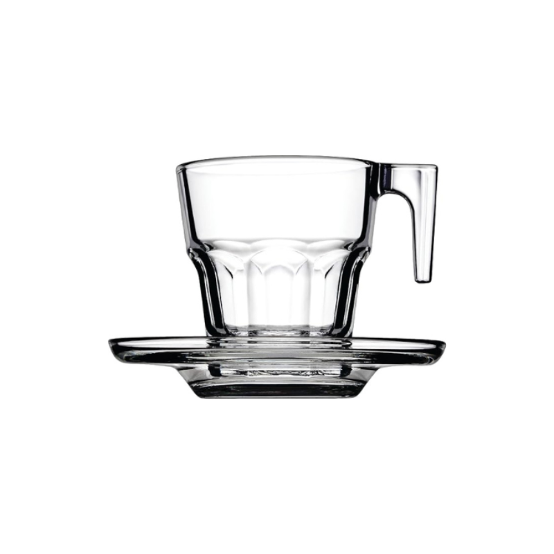 Pasabahce Casablanka Cup Saucer 70Ml 6Pcs Fully Tempered And Dishwasher Safe 95753 1 Pasabahce Casablanka Cup Saucer 70Ml 6Pcs Fully Tempered And Dishwasher Safe 95753