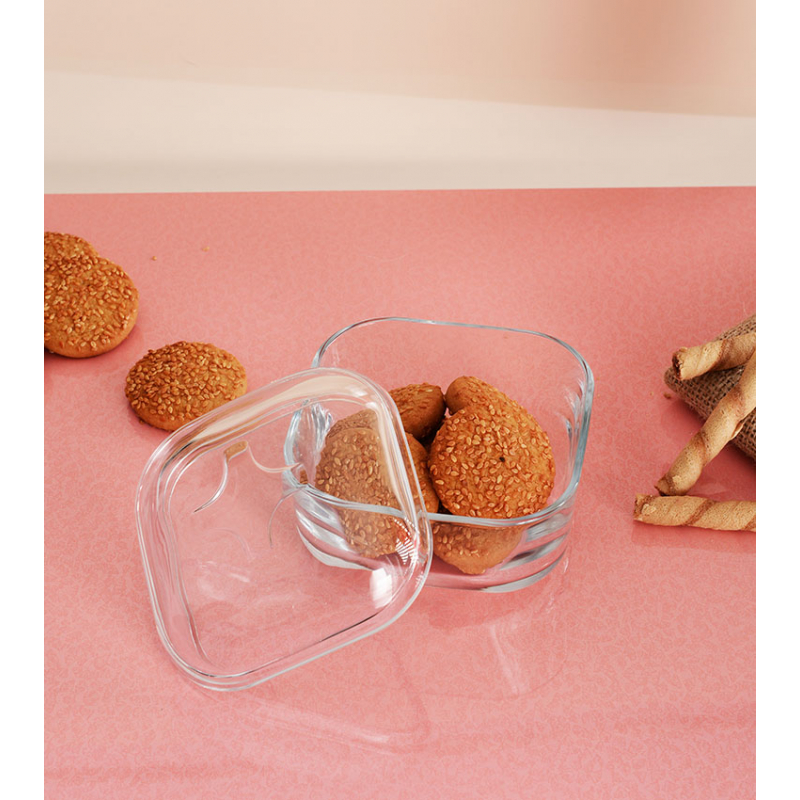 Pasabahce Plus Food Container Glass 415Ml Stackable 96887 3 Pasabahce Plus Food Container Glass 415Ml Stackable 96887