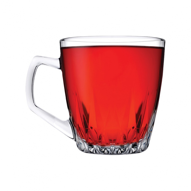 Pasabahce Safir Mugs 250Ml 6Pcs Crystal Look, Refined Design, Dishwasher Safe 55713 2 Pasabahce Safir Mugs 250Ml 6Pcs Crystal Look, Refined Design, Dishwasher Safe 55713