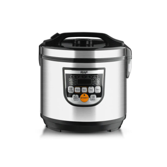 RAF Rice Cooker 5L 900W, Multi Function Menu, Constant Temperature, 24 Hour Timer, Fry, Heat, Steam, Bake & Stew R.178