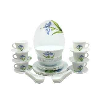 La Opala Dinner Set Royal Iris Classique 38 Pieces LR038