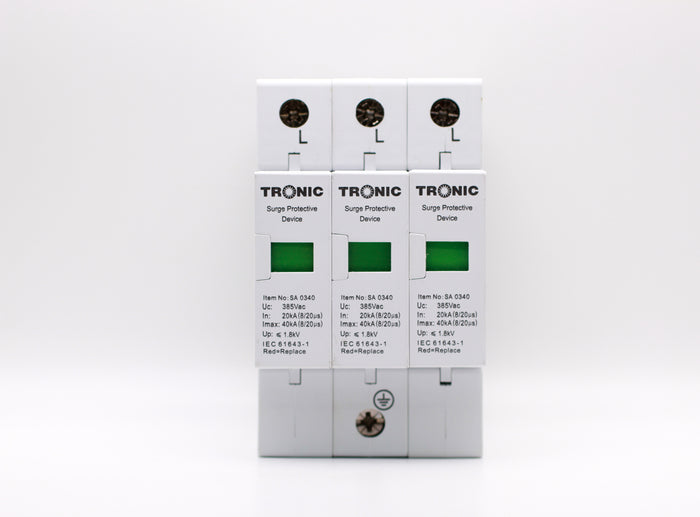 Tronic Surge Protection Three Pole 40Ka 2 Tronic Surge Protection Three Pole 40Ka
