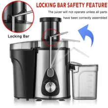 Sonifer Juice Extractor 850W 1L 2 Speeds Stainless Steel 3 Sonifer Juice Extractor 850W 1L 2 Speeds Stainless Steel