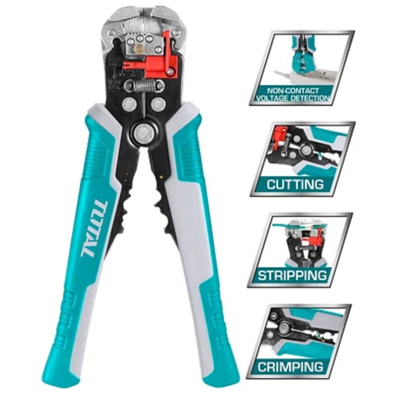 Total Wire Stripping Plier Intelligent Voltage Detecting Tht152429 3 Total Wire Stripping Plier Intelligent Voltage Detecting Tht152429