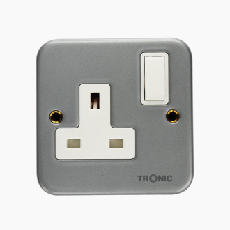 Tronic Single Metal Clad Socket 13Amps