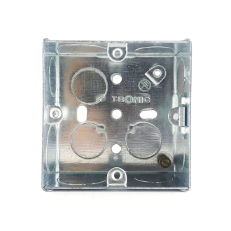 Tronic Single Galvanised Iron Switch Box