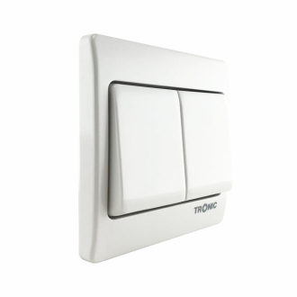 Tronic Big Button 2 Gang 2 Way Switch