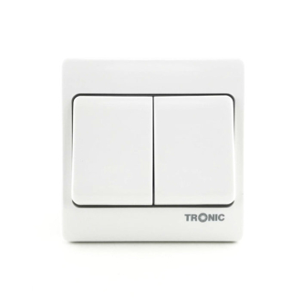 Tronic Big Button 2 Gang 2 Way Switch
