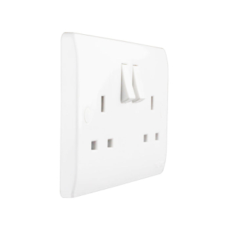 Tronic Standard Twin Switch Socket