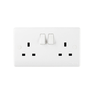 Tronic Standard Twin Switch Socket