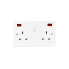Tronic Twin Switch Socket with Neon Standard